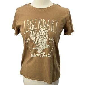 TRES BIEN Eagle Logo T-Shirt Sz Small
